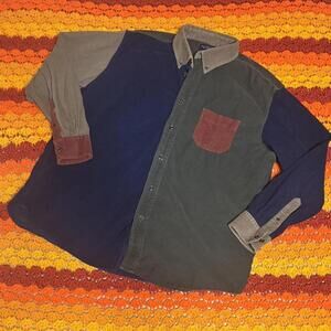 Roundtree & Yorke Men's Multi and Navy Shirt